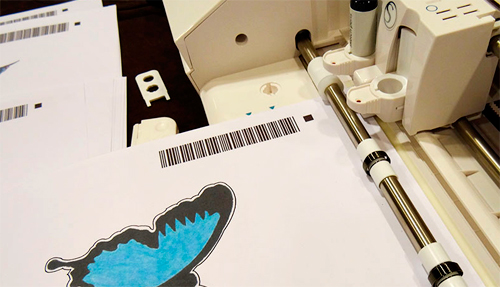 Штрихкод Silhouette CAMEO 3 сканирование barcode